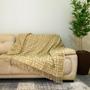 Imagem de Xale Manta Para Sofa Decorativo Com Franja 3 lugares 1,40 x 2,10 Jacquard 