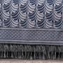 Imagem de Xale para Sofá com Franja Luxor Dupla Face 2,10 x 1,35m Tecido Jacquard