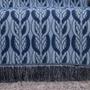 Imagem de Xale para Sofá com Franja Luxor Dupla Face 2,10 x 1,35m Tecido Jacquard