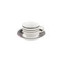 Imagem de Xícara Café com Pires 100ml Porcelana Schmidt - Dec. Paula Black E476