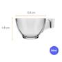 Imagem de Xícara Com Pires de Vidro 90ml para Café Astral Nadir