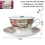Imagem de Xícara com pires porcelana chá bloom 200ml