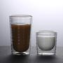 Imagem de Xícara De Café 2 Copos Parede Dupla Vidro 150ml Café Chá Bar