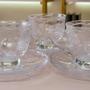 Imagem de Xícara de Chá Café com Pires Cristal Ecológico New Butterfly Flores Borboletas 180ml Lyor