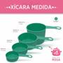 Imagem de Xicara Medida 4 (Quatro) Peças Colher de Chá e Sopa Candy (Verde-Claro) Polipropileno Panelinha Rosa