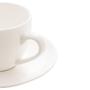 Imagem de Xícara Para Café Com Pires de Porcelana Clean 100ml Lyor