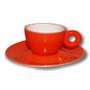 Imagem de Xícara para Café com Píres em Porcelana 110ml Rainbow Kenya Laranja