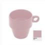 Imagem de Xícara Para Café Lyor Cerâmica Empilhável Rosa 210Ml - 2303