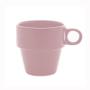 Imagem de Xicara Para Café Lyor Cerâmica Empilhável Rosa 90Ml - 2296