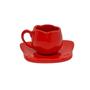 Imagem de Xícara Tulipa de Café com Pires em Porcelana Lisa