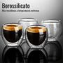 Imagem de Xícara Vidro Duplo Sem Alça Nespresso Kit 2un 250ml 