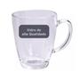 Imagem de Xícara Vidro Grosso Transparente 320 ml Café Leite Chá