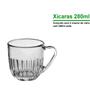 Imagem de Xícaras Conjunto Com 3 Decoração Designer Transparente Moderno Versátil 280ml