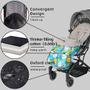 Imagem de XIFAMNIY Toddler Multi-Use Prova de Água Oudtoor Universal Stroller Bunting Bag, Winter Baby Warm Stroller Bunting Bag, Terno para 0-12M (folha)