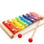 Imagem de Xilofone de Madeira Metalofone Infantil 8 Notas Brinquedo Colorido Vanguarda