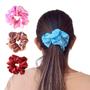 Imagem de Xuxinha de Cetim Anti Fizz  Elástico de Cabelo Scrunchie