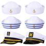 Imagem de Yacht Captain Hat SATINIOR Sailor Ship Cap Navy para adulto