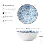 Imagem de YALONG 8 polegadas 40 onças tigelas de cerâmica para cozinha Deep Soup Pho Bowls, Blue White Large Porcelain Salad Bowls Set for Ramen Pasta Cereal Dessert empilhável Deep Noodle Servindo Bowls Set of 4 para presente