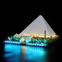 Imagem de YEABRICKS LED Light Kit para Lego - Arquitetura Grande Pirâmide de Gizé Modelo de Blocos de Construção, Conjunto de Luz LED Compatível com 21058 (Lego Set NÃO Incluído)