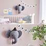 Imagem de Yinuoday Wall Decor, Parede da Cabeça de Animais Pendurada para bebê berçário decor elefante /cabeça de veado / coelho brinquedos recheados presentes para quarto infantil ou brinquedos