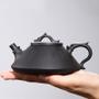 Imagem de Yixing Tea Pots Purple Clay Stone Scoop Teapot Kettle Raw Ore Black Mud Handmade Teaware Chinese Tea Ceremony