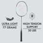 Imagem de YONEX Grafite Badminton Raquete Astrox Lite Series (G4, 77 Gramas, 30 lbs Tensão) (Astrox Lite 27i)