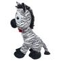 Imagem de Zebra De Pelúcia Safari Grande Olho Com Glitter Gravata 50Cm