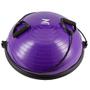 Imagem de ZELUS Balance Ball Trainer Half Yoga Exercise Ball com Bandas de Resistência e Bomba de Pé para Yoga Fitness Home Gym Workout (Roxo)