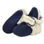 Imagem de Zutano Unisex Cozie Fleece Baby Booties com Forro de Algodão Orgânico, Recém-nascido Essencial, 6 Meses, True Navy Furry