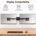 Imagem miniatura de Suporte de Parede para Monitor Duplo WALI 012ARM - 2x 27 Polegadas