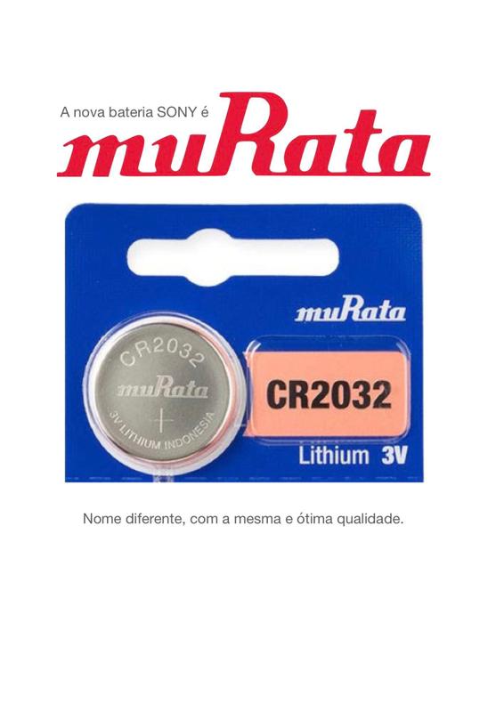 1 Murata Cr2032 - Pila De Botón De Litio De 3 V