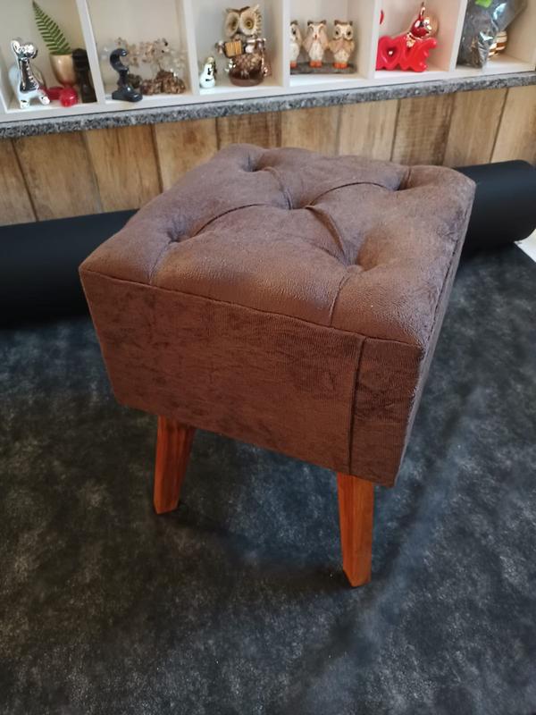 02 Puff Retro Capitonê luxo 5 botões - Zavanella - Puffs - Magazine Luiza