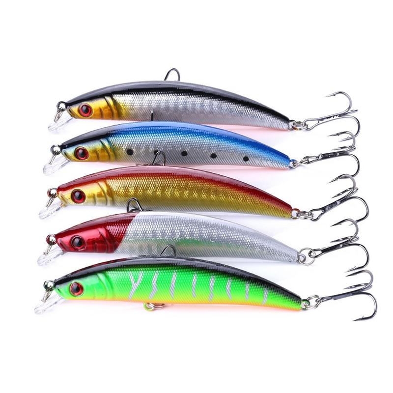 05 Iscas Artificiais Meia Água 9cm 8,5g Tucunaré Traíra Dourado Robalo ...