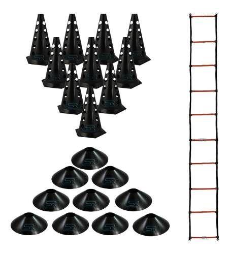 ZASTOR - Set De 10 Conos Numerados Para Deporte - 23 Cm De Altura - Ideal Para Entrenamientos, Circuitos Y Juegos