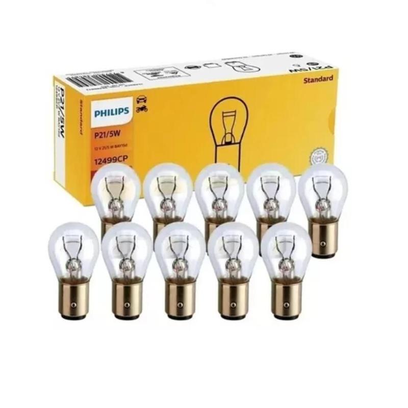 10 Lâmpada Philips 2 Polo 21/5w 12v Freio Stop Carro E Moto - Lâmpada ...