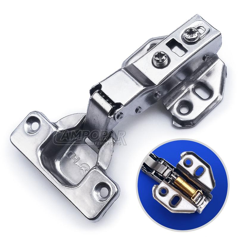 16 Dobradiça De Armário Curva Alta 35mm Com Amortecedor Ref.: K16P00447 ...