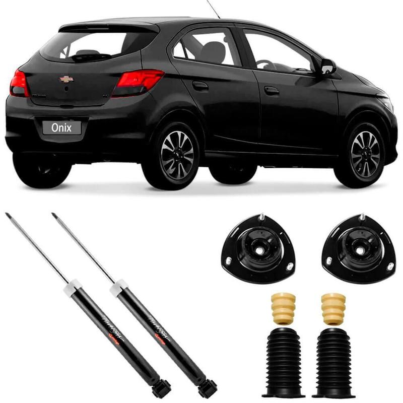2 Amortecedor Chevrolet Onix 2013 a 2019 Traseiro GB27608 Cofap e Kit ...
