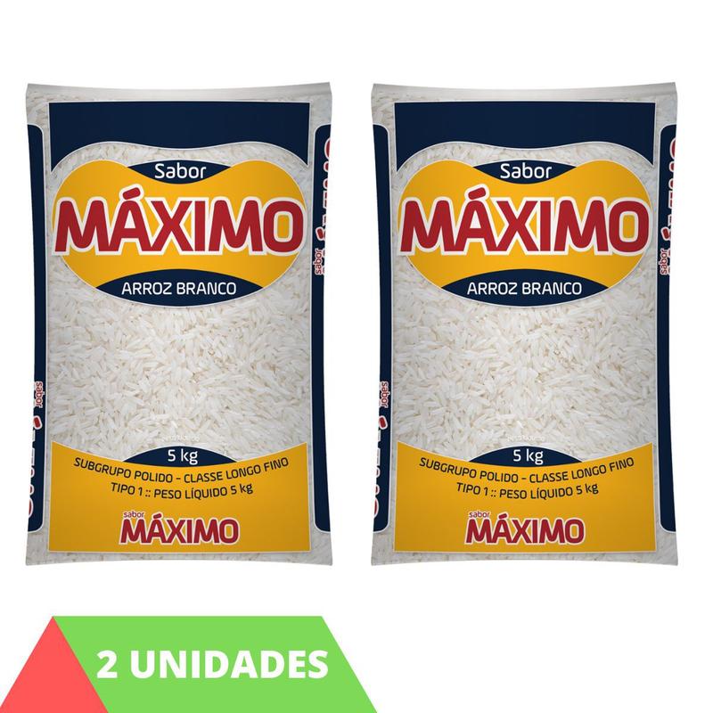2 Pacotes Arroz Branco 5kg Máximo Tipo 1 Qualidade Urbano - CAMIL ...