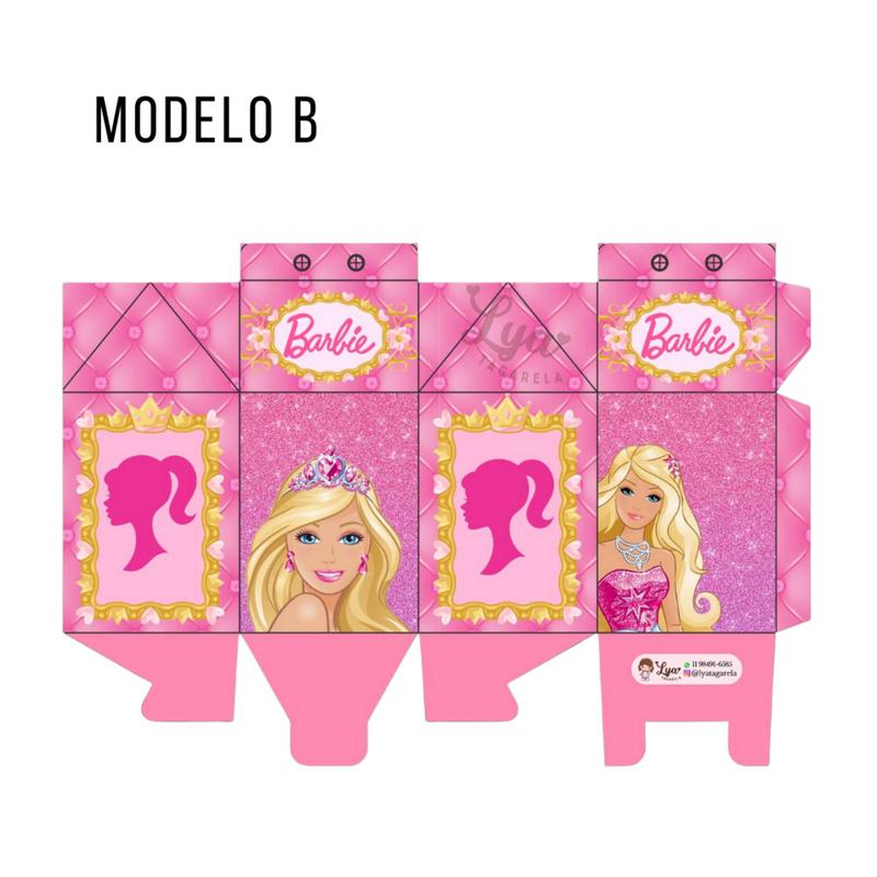 20, 30 ou 50 Caixas Milk Barbie Modelo Exclusivo Lembrancinhas Festa ...