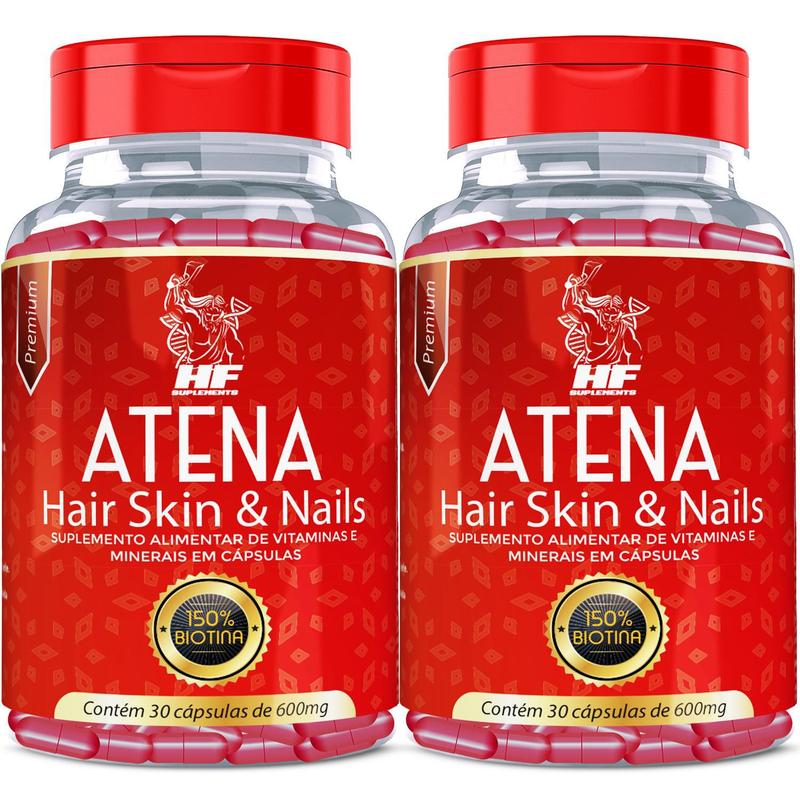 2x Vitamina Para Crescer E Fortalecer O Cabelo Com 30 Capsulas - HF ...