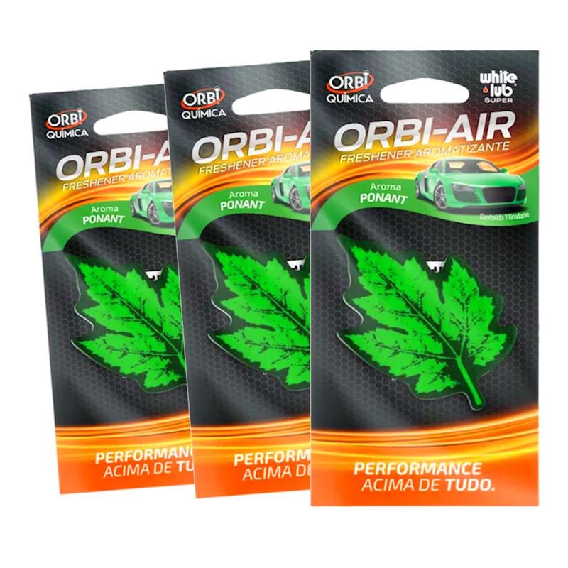 3 Aromatizantes automotivo folhinha perfumada Ponant - ORBI ...