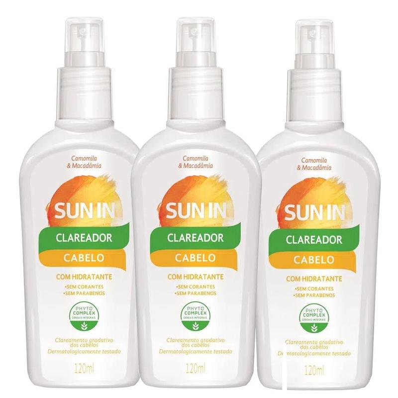 3 Sun In Clareador Hidratante Cabelos Phytoervas - Kit de Tratamento ...