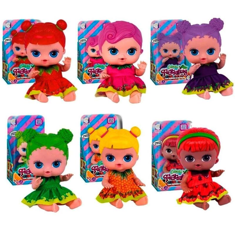 6 Boneca Bebe Coleção Frutinhas Com Cheirinho De Frutas - Cotiplas ...