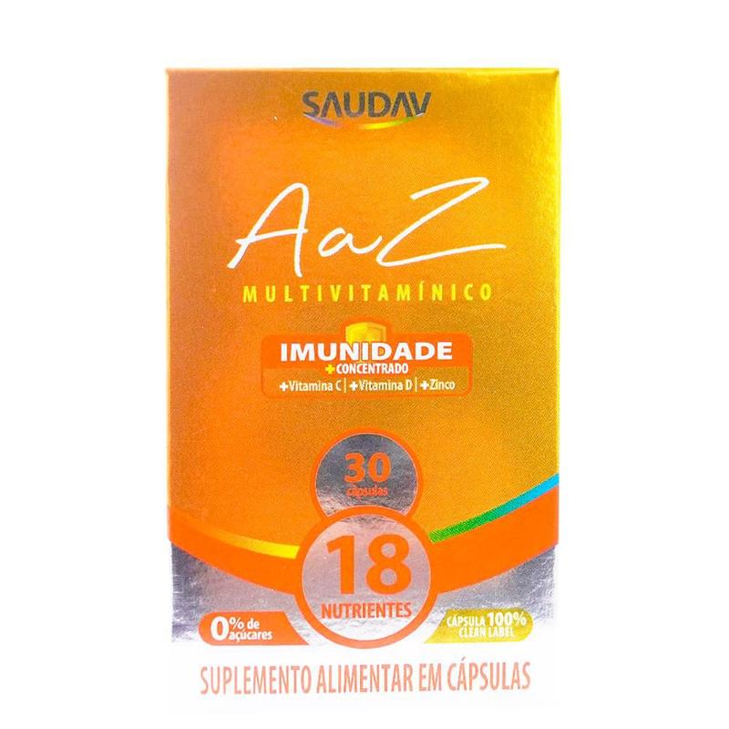 A a Z Multivitamínico 30 Cápsulas Saudav - Equaliv - Multivitamínico ...