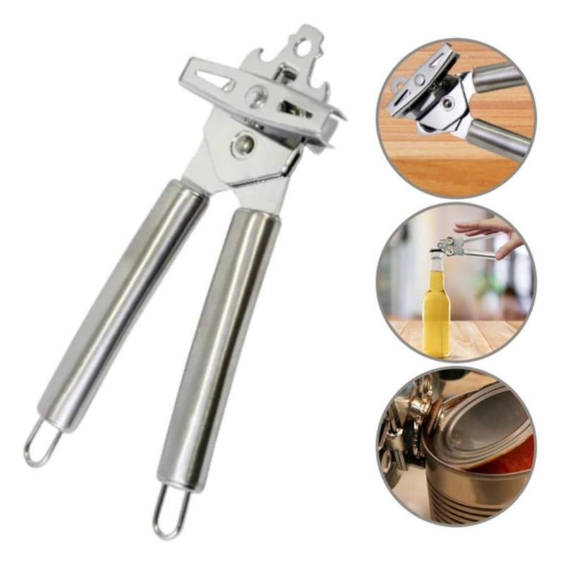 Abridor De Latas Manivela Profissional Aço Inox Sem Rebarbas - MIMO ...