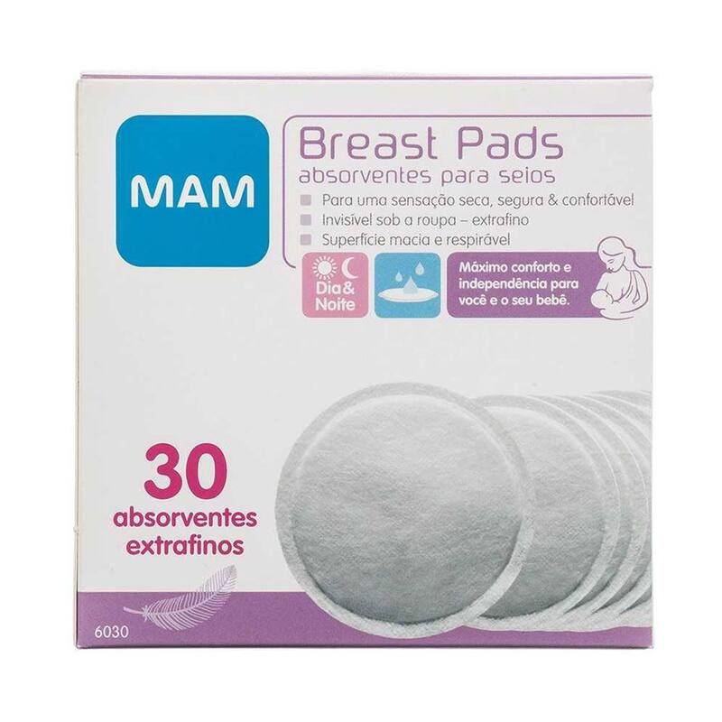 Absorventes para os Seios Mam Breast Pads c/30 Unidades - Absorvente ...
