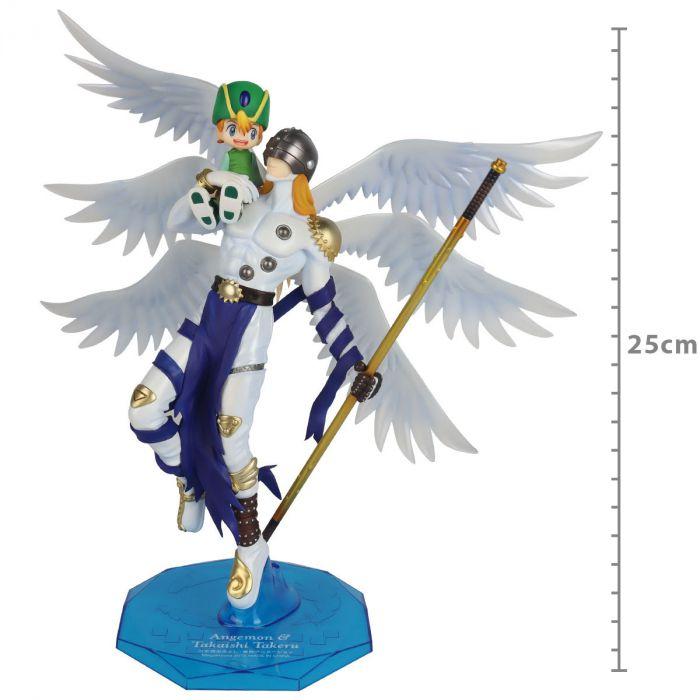 Action figure digimon adventure - angemon e takaishi takeru - g.e.m ...