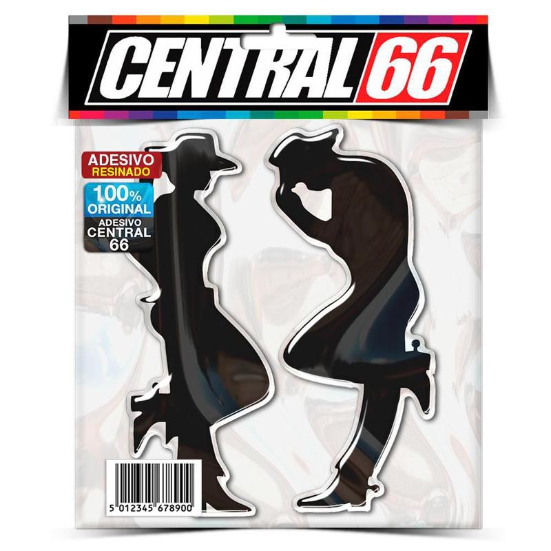 Adesivo Cowboy Homem e Mulher Resinado - Central 66 - Adesivo ...