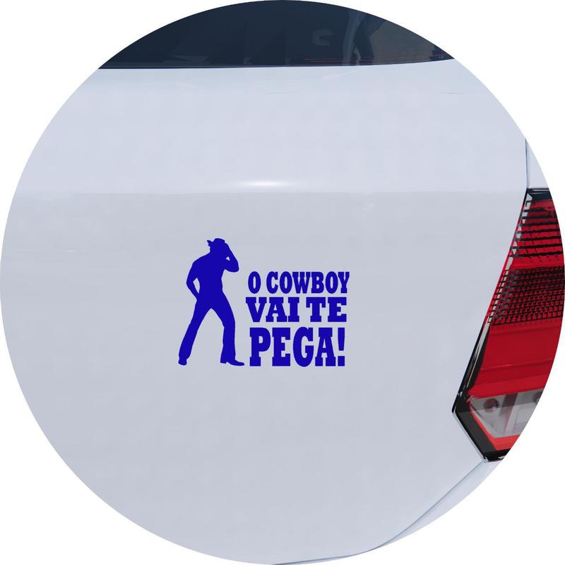 Adesivo de Carro O Cowboy Vai Te Pegar - Melhor Adesivo - Acessórios ...