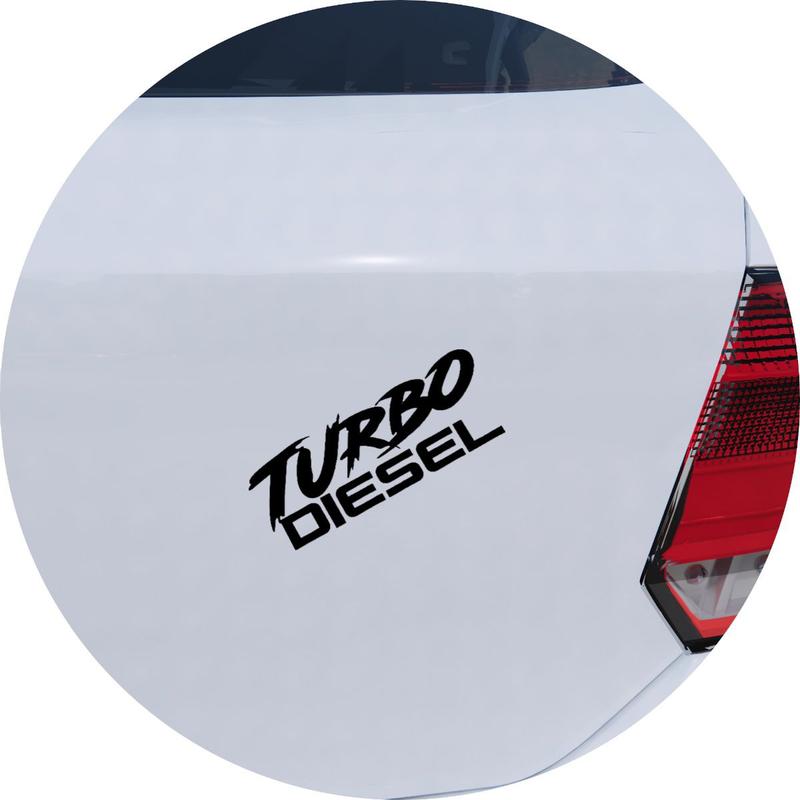 Adesivo de Carro Turbo Diesel - Cor Preto - Melhor Adesivo - Acessórios ...